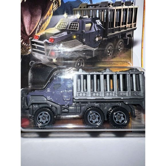 Mattel 1993 Matchbox Jurassic World Dominion Armored Action Transporter Truck - Picture 2 of 4